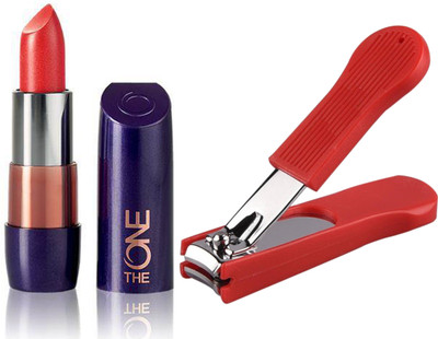 

Oriflame Sweden The ONE 5-in-1 Colour Stylist Lipstick 4g (Coral Ideal - 30668) With Nail Cutter(Set of 2)