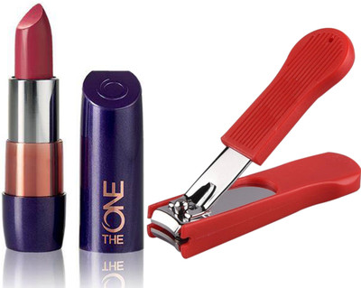 

Oriflame Sweden The ONE 5-in-1 Colour Stylist Lipstick 4g (Garnet Attraction - 30658) With Nail Cutter(Set of 2)