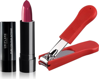 

Oriflame Sweden Pure Colour Intense Lipstick (Warm Fuchsia - 33232) With Nail Cutter(Set of 2)