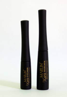 

Marlin Xara Combo of Mascara & Eyeliner Waterprrof Black(Set of 2)
