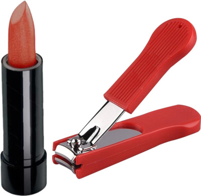 

Oriflame Sweden Pure Color on the go Lipstick 2.5g (Coral Rose-23545) With Nail Cutter(Set of 2)