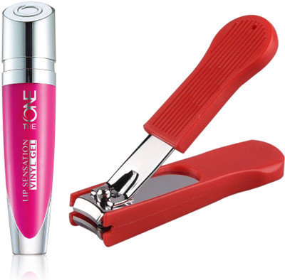 

Oriflame Sweden The ONE Lip Sensation Vinyl Gel 5ml (Hot Flamingo - 32448) With Nail Cutter(Set of 2)