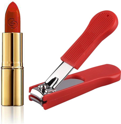 

Oriflame Sweden Giordani Gold Iconic Lipstick SPF 15 4g (Red Fatale - 30455) With Nail Cutter(Set of 2)