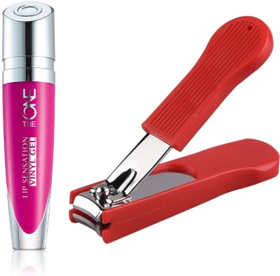 

Oriflame Sweden The ONE Lip Sensation Vinyl Gel 5ml (Magnetic Magenta - 32451) With Nail Cutter(Set of 2)