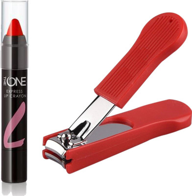 

Oriflame Sweden THE ONE Express Lip Crayon 2.8g (Purple Haze - 33191) With Nail Cutter(Set of 2)