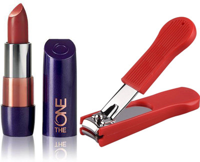 

Oriflame Sweden The ONE 5-in-1 Colour Stylist Lipstick 4g (Red Copper - 30682) With Nail Cutter(Set of 2)