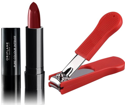 

Oriflame Sweden Pure Colour Intense Lipstick (Forest Berries - 30825) With Nail Cutter(Set of 2)