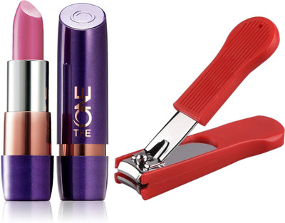 

Oriflame Sweden The ONE 5-in-1 Colour Stylist Lipstick 4g (Ballerina Pink - 33541) With Nail Cutter(Set of 2)