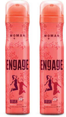 

Engage Blush Deodorant Spray Pack of 2 (150ml each) Deodorant Spray - For Women(300 ml, Pack of 2)