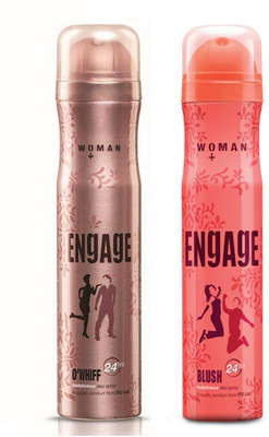 

Engage Owhiff and Blush Deodorant Spray Pack of 2 (150ml each) Deodorant Spray - For Women(300 ml, Pack of 2)