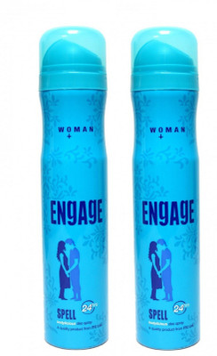 

Engage Spell Deodorant Spray Pack of 2 (150ml each) Deodorant Spray - For Women(300 ml, Pack of 2)