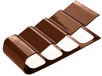 

Sukot 4 Compartments Plastic Brown TV Led Remote Holder Remote Stand(Brown)