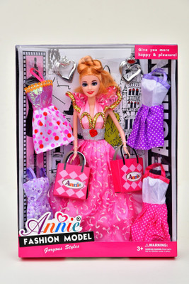 

RISING SHAN Fashion Model Doll & Dress(Multicolor)
