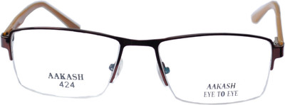 

Aakash Eye to Eye Half Rim Rectangle Frame(54 mm