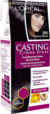 

L'Oreal Paris Casting Creme Gloss Hair Color(Ebony Black 200)