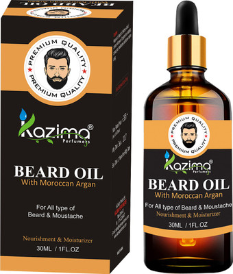 

KAZIMA Beard & Moustache Oil (30ml) - Ideal For Thick Soft And Healthy Hair growth Hair Oil(30 ml)