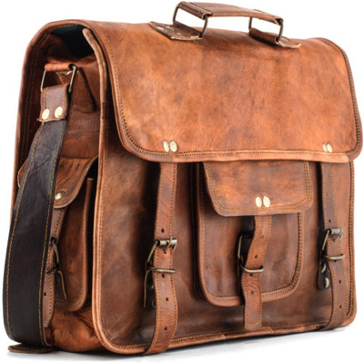 

LiveWithLeather Messenger Bag(Brown)