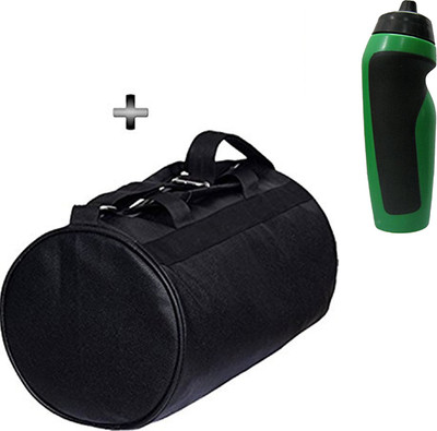 

5 O' Clock Sports Black Leather Gym Bag and Pichku style shipper Bottle Combo Pack for Men |Women A must Have Gym Bag Combo Kit for Boy's Girl's Fitness by 5 O’clock Sports Gym & Fitness Kit