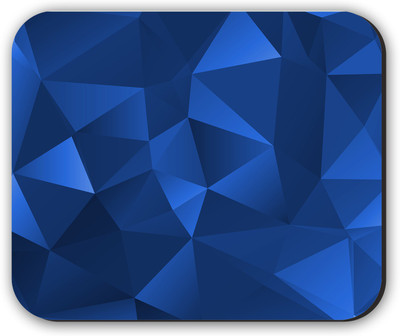 

Fantaboy Black Geometric Printed Mouse Pad Mousepad(Blue)