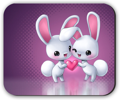 

Fantaboy Cute Love Printed Mouse Pad Mousepad(Multicolor)