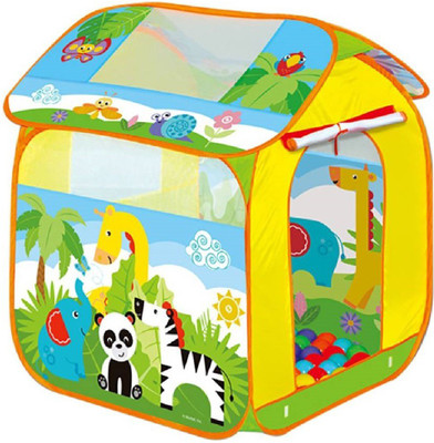 

M-Alive Tent House Portable Indoor Outdoor Non-toxic Contains 50 Marine Toy Balls and Ultimate Toy Fun Assemble any where and The Stories Began.(Multicolor)
