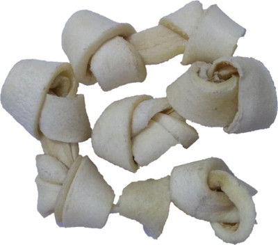 

SAWAY Raw Hide Knotted Bone (3"4p) Beef, Chicken Dog Chew(180 g, Pack of 1)
