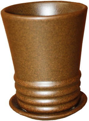 

Minerva Naturals Table top ceramic pot with Bottom Tray Plant Container Set(Ceramic)