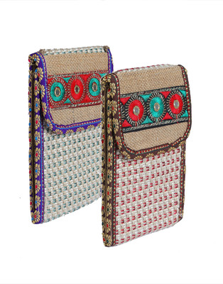 

CSM Combo of 2 Jute Mobile Pouch Mobile Pouch(Multicolor)