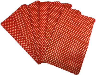 

Addyz Pack of 7 Pieces Bridal Gifting Suhag Pitara Bag Return Gifting Pouch Pouch(Red)