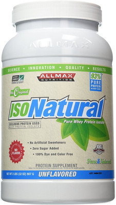 

ALLMAX NUTRITION Iso natural - 2 lbs (Unflavoured) Whey Protein(907 g, Unflavoured)