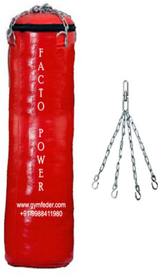 FACTO POWER 7.5 FEET LONG , SRF - STANDARD MATERIAL , UNFILLED WITH CHAIN Body Bag(7.5, 2 kg)