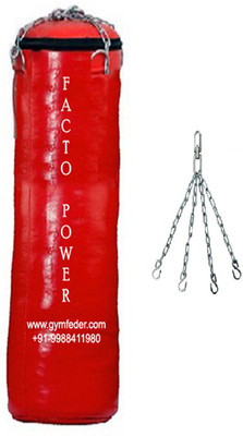 FACTO POWER 6.5 FEET LONG , SRF - STANDARD MATERIAL , UNFILLED WITH CHAIN Hanging Bag(6.5, 2 kg)
