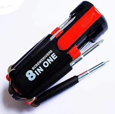 

Padraig 8 in 1 Professional Standard Screwdriver Set Combination Screwdriver Set(Pack of 1), Red;black