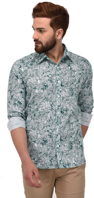FabTag - Deeksha Men Printed Casual Black Shirt