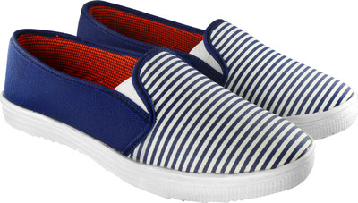

STEEMO Steemo Stylish Black White Moccassion cum Loafers Moccassion Casuals For Women(Blue