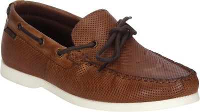 red tape men's leather boat shoes
