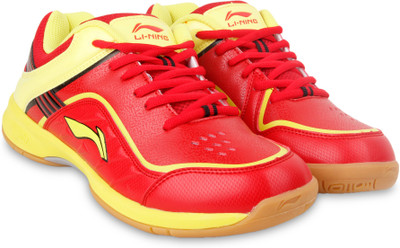 

Li-Ning PLAY Badminton Shoes For Men(Red, Red/ yellow