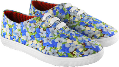 

Zapatoz Canvas Shoes For Women(Multicolor, Blue