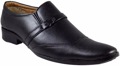 

MarcoUno BLACK FORMAL SHOES Slip On For Men(Black