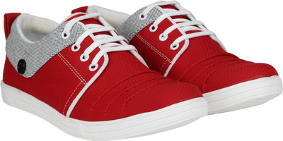 

Emosis Stylish Red Mens Shoes Casuals For Men(Red, Grey