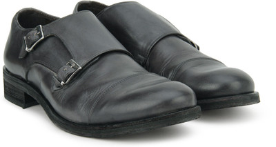 

Versace 19.69 Italia Monk Strap For Men(Black, Grigio