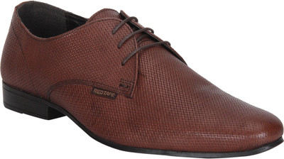

Red Tape Men Leather Formal Derby For Men(Brown, Maroon