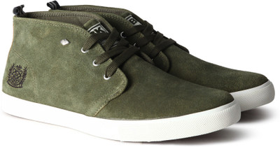 

British Knights DEVON MID Mid Ankle Sneaker For Men(Green, Khaki
