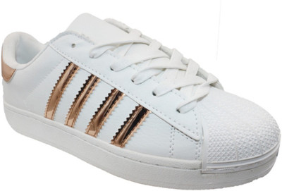 

Vwalk White Gold Sneaker Shoes For Women Sneakers For Women(White