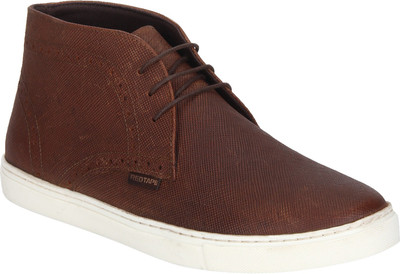 

Red Tape Men Leather Chukka Sneakers For Men(Brown, R.brown