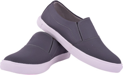 

Footfit Stylish Slip On Sneakers For Men(Grey