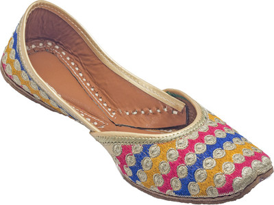 

Royal Collection Handmade Jutis For Women(Multicolor, Multi