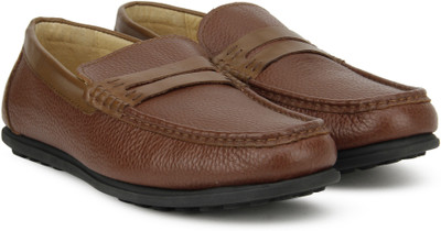 

Pavers England Genuine Leather Loafers For Men(Tan, Brown