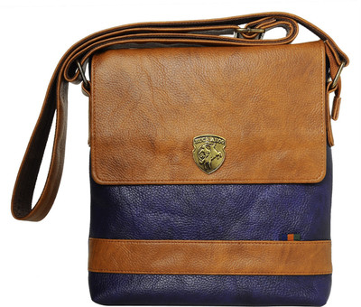 

Buckaroo Men Casual Blue PU Sling Bag