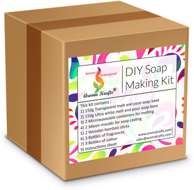

Aroma Krafts Soap Making DIY Kit(300 g, Pack of 4)